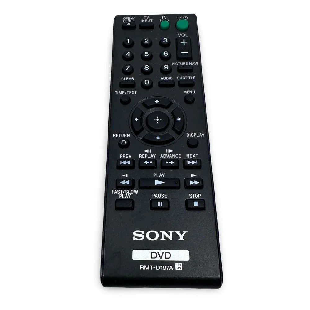 Sony RMT-D197A DVD Player Remote Control Black OEM Replacement Controller